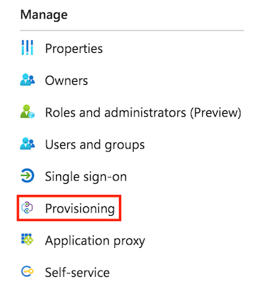 Azure Provisioning Selection